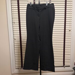 Ann Taylor Loft Gray Textured Flared Pants - Size 4